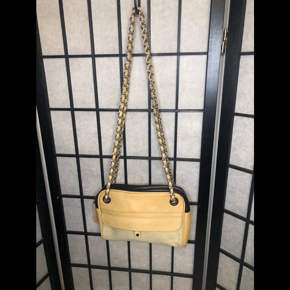 Ellie Tahari Woven Brown Shoulder Bag